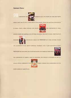 SNK brochure