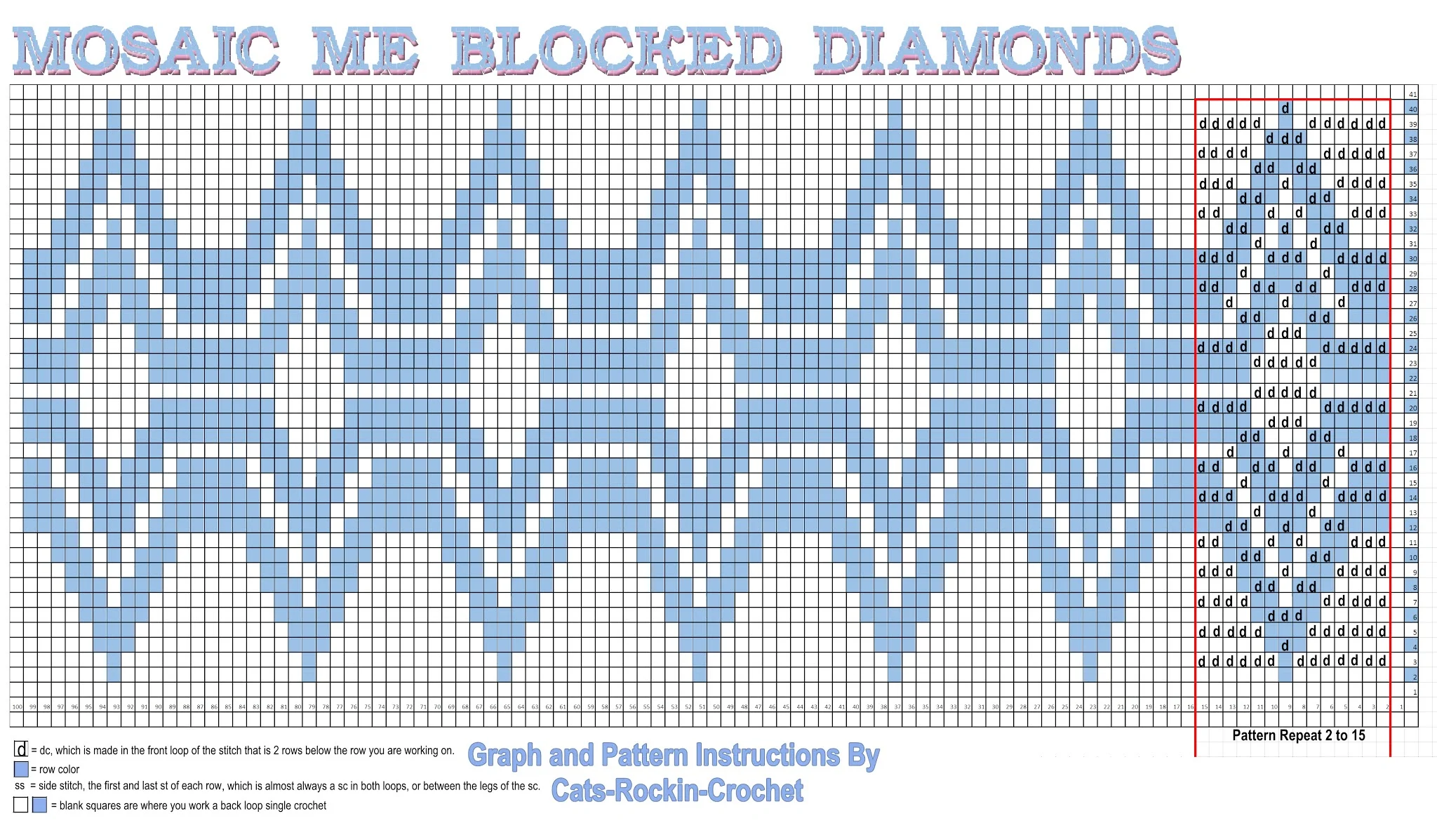 Printable Mosaic Crochet Pattern Charts Printable Word Searches
