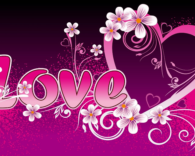 foral love valentines day wallpaper