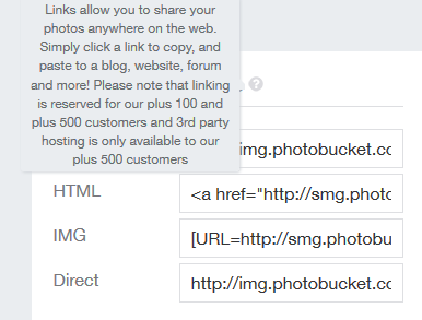 Photobucket p500 p100 third party hosting linking direct hyperlink url PhotoFuckIt