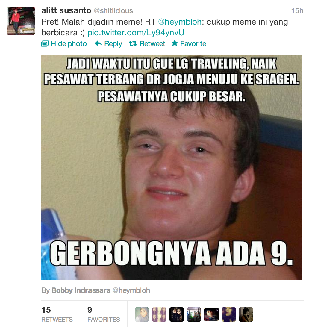 MemeTwit Pertama Gue Shitlicious