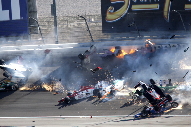 The media has been all over the Dan Wheldon fatal crash in Las Vegas