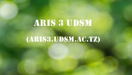 Aris 3 UDSM Login | aris3.udsm.ac.tz login password 