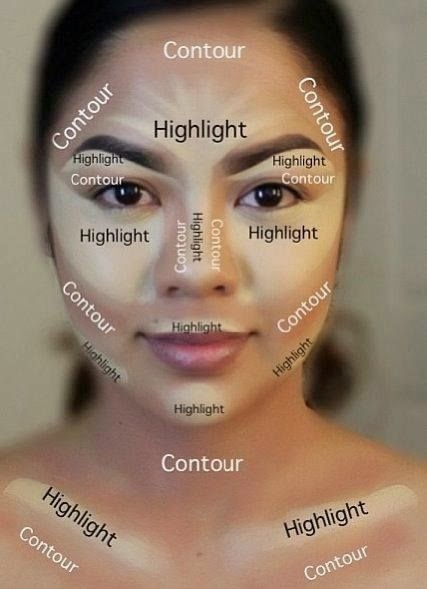 step by step how to contour and highlight your face 