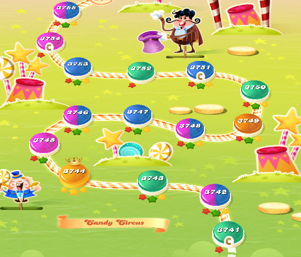 Candy Crush Saga level 3741-3755