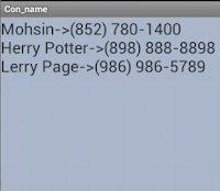 Display all Mobile Contacts in Android