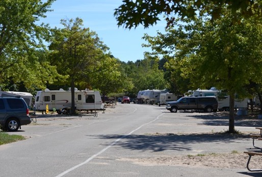 Nice location, but small sites Nice location, but small sites