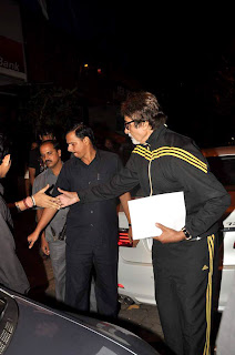 Amitabh Bachchan snapped with Salim Merchant