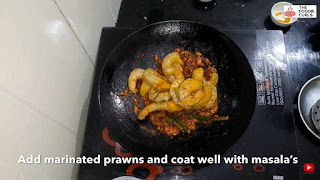 prawns tawa masala steps