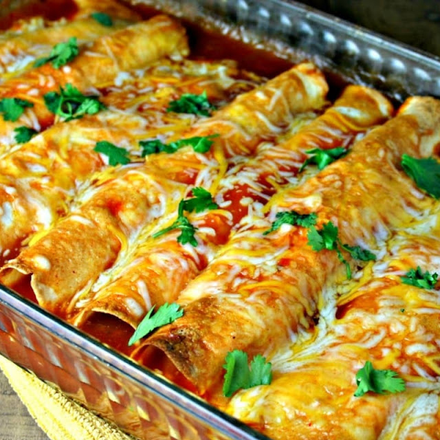 Cheesy Chicken Enchiladas