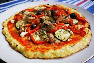 Pizza sin harina... 100% veggie. Dietnattule