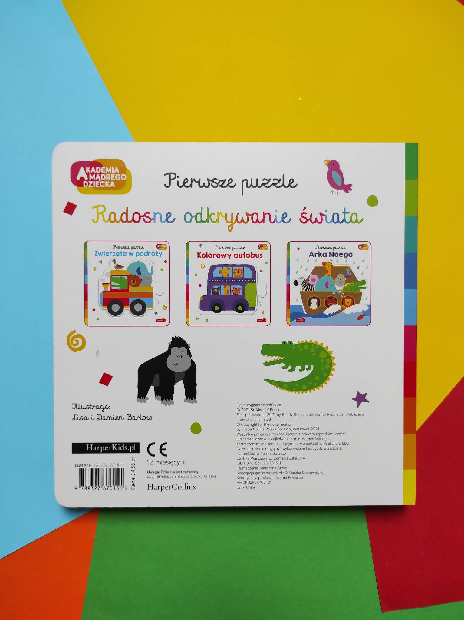 Akademia Mądrego Dziecka. Pierwsze puzzle. Arka Noego.