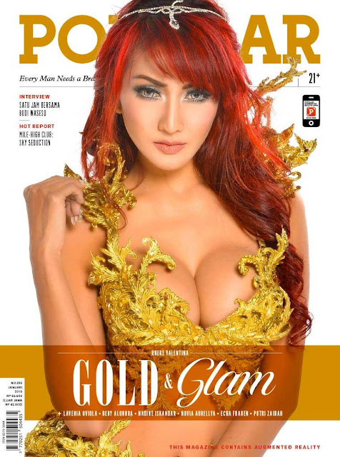 Rhere Valentina Pose Majalah Popular Edisi Januari 2016 
