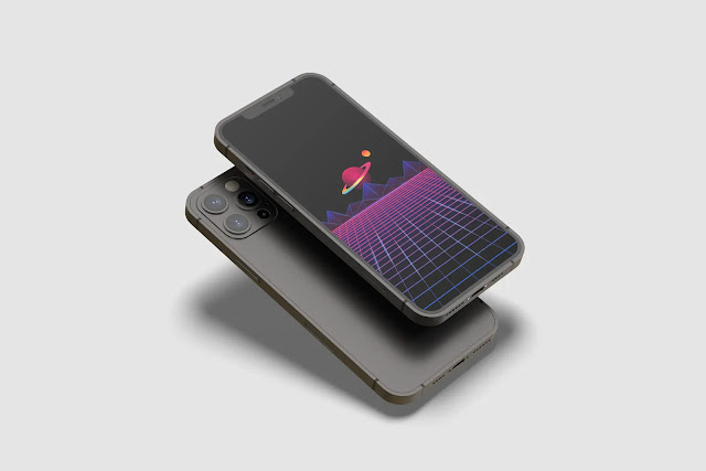 MINIMALIST OUTRUN ILLUSTRATION TO USE AS BACKGROUND WALLPAPER ON IPHONE AND ANDROID.