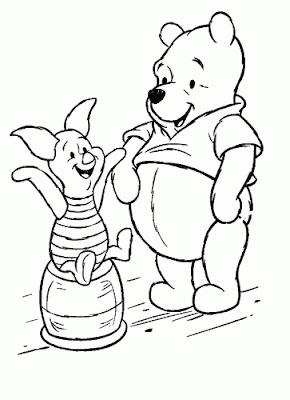 Winnie  Pooh Coloring Pages on Transmissionpress  Winnie The Pooh Bear Coloring Pages Part 2