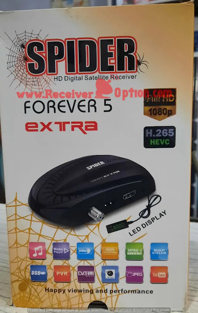 SPIDER FOREVER 5 EXTRA HD RECEIVER NEW SOFTWARE V111 09 MAY 2022