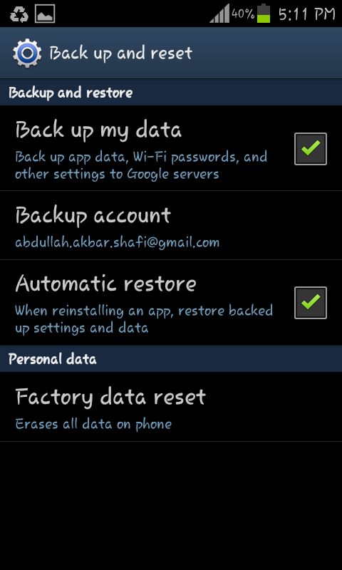 Speed Up Your Android-Hard Reset