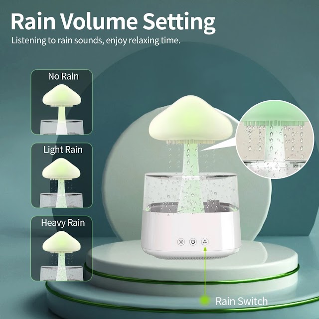 Cloud Rain Diffuser Raindrop Humidifier