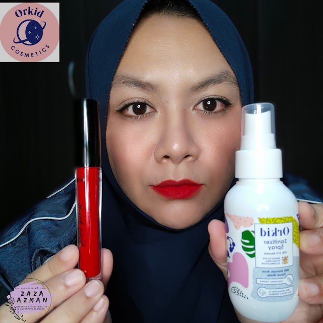 orkid cosmetics - matte-suede lipstick , handsanitiser review