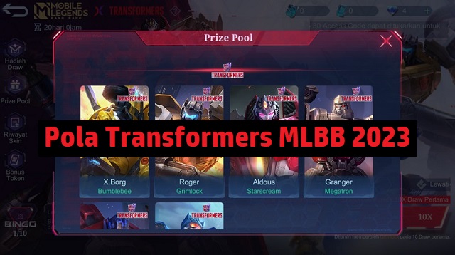 Pola Transformers MLBB
