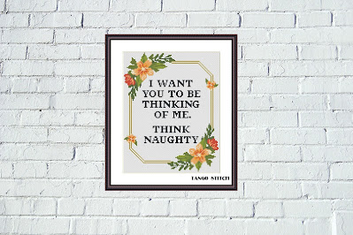 I want you funny cross stitch pattern - Tango Stitch