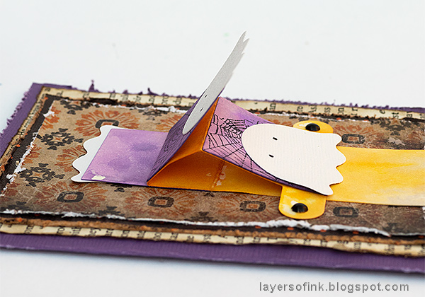 Layers of ink - Waterfall Video Tutorial by Anna-Karin Evaldsson, Halloween Waterfall Card.