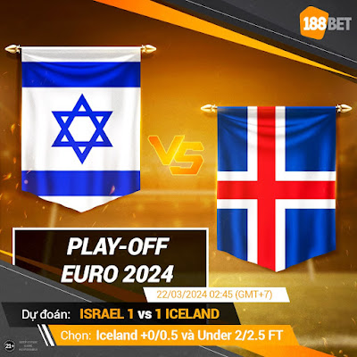 Nhận định play-off Euro 2024 ISRAEL VS ICELAND