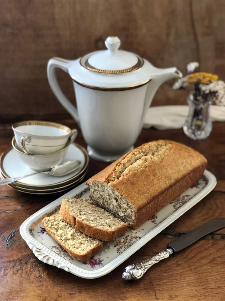 Bizcocho de tritordeum con coco y limón