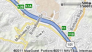 Cahuenga Pass Map Pictures