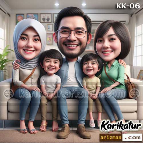 Karikatur 4D Keluarga 6