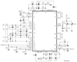 2x70Watt Amplifier Circuit