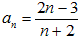 an = (2n+3)/(n+2)