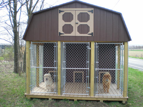 wooden dog kennel plans