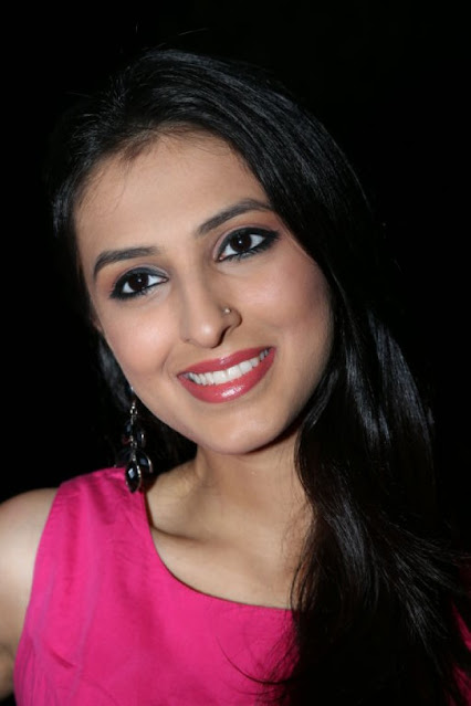 Simer Motiani Hot Stills in a Pink Dress