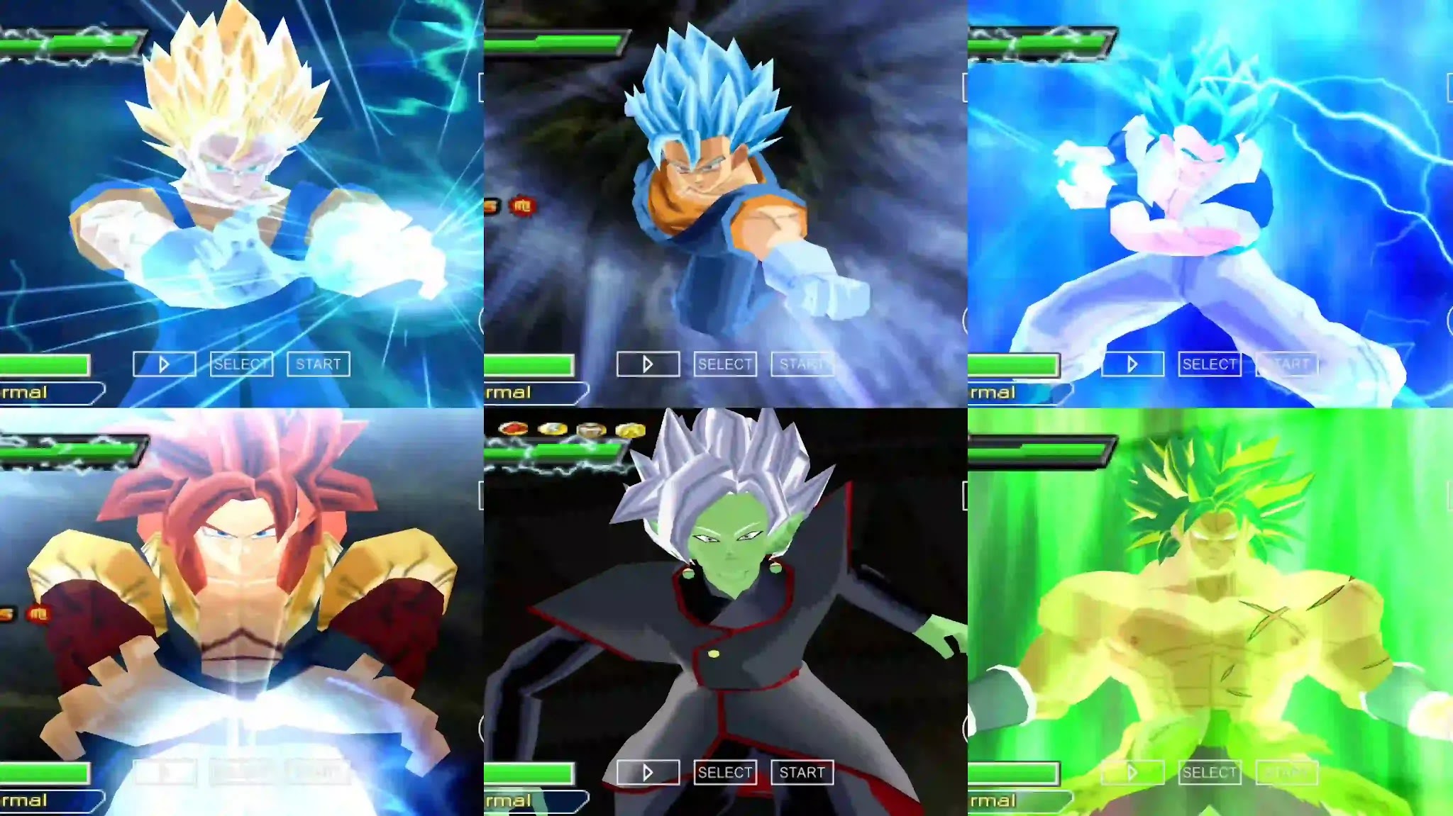 Dragon Ball Super All Fusions PSP Game