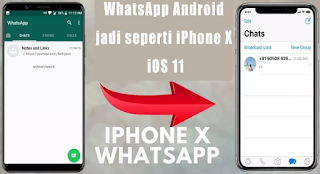 Merubah Tampilan WhatsApp Android Jadi Seperti Di iPhone