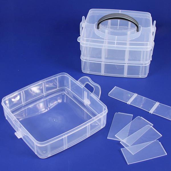 Shop Frosted Plastic 3 Layer Storage Box at Nile Corp