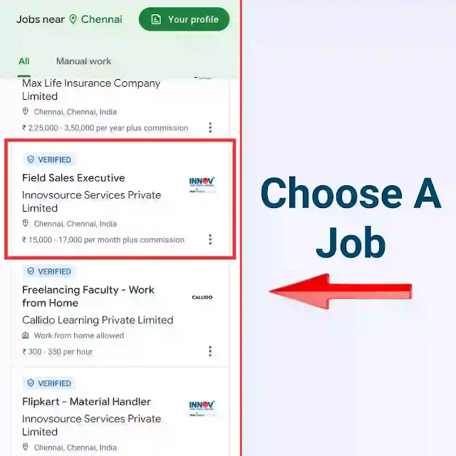 How to apply for a job in Kormo Jobs app