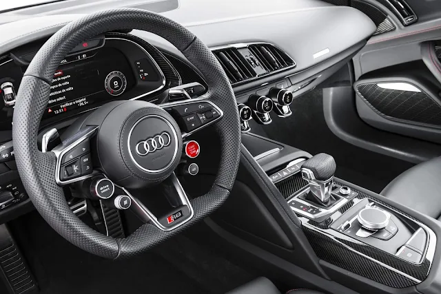 Audi R8 V10 Plus 2018 - Brasil - interior