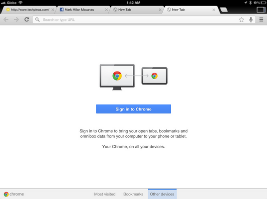 google chrome for ipad