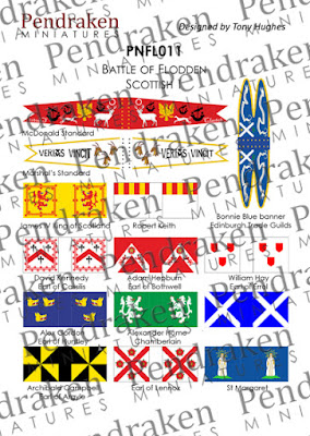 PNFL011 - Flodden Scottish, sheet 1 (14 flags/banners) 