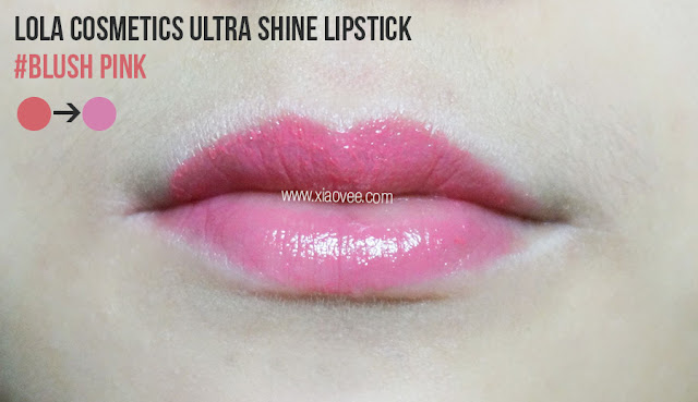 LOLA MAKEUP Ultra Shine Lipstick review swatch, LOLA makeup lipstick review, LOLA cosmetic from UK lipstick review