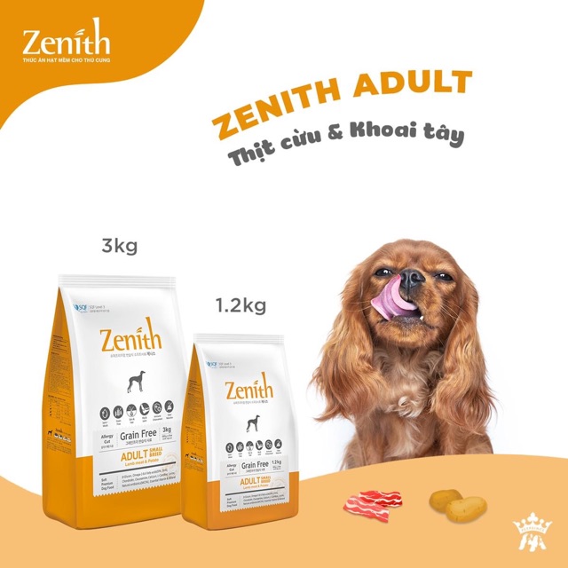 [ bimlupetshop ] Gói 3kg Thức ăn hạt mềm zenith cho chó và mèo Hàn Quốc