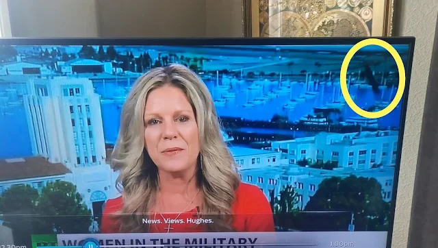 Real UFO seen on live TV During RT broadcast.