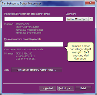 add contact yahoo messengger