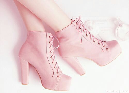 Pink shoes