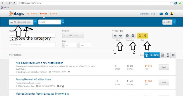 How to choose The best contest on 99 designs