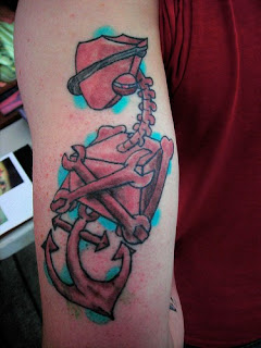 Anchor Tattoo Design on Arms