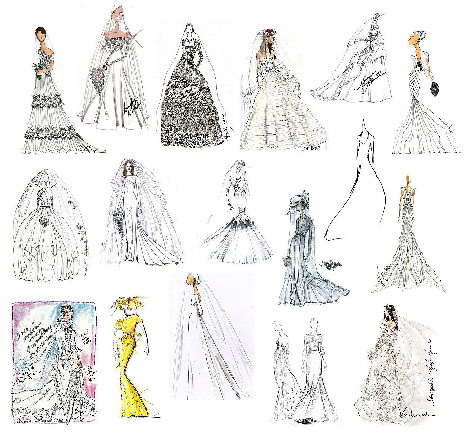 Fashion Design Sketches Dresses