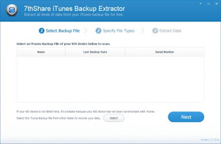 7thShare iTunes Backup Extractor 2.3.8.8 Full Version